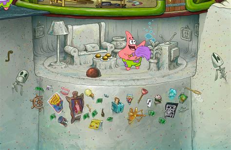 patrick star house inside